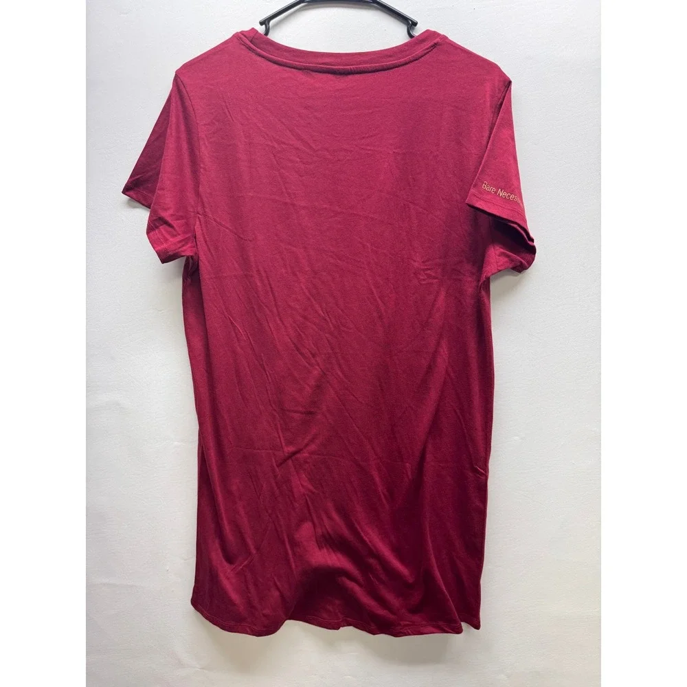 Bare Necessities Cotton Jersey Sleep Shirt Women‎ L Tibetan Red Heart Graphic